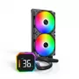 Montech HyperFlow Digital 240 procesora daudzfunkcionālais šķidruma dzesētājs 12 cm Melns 1 gab.