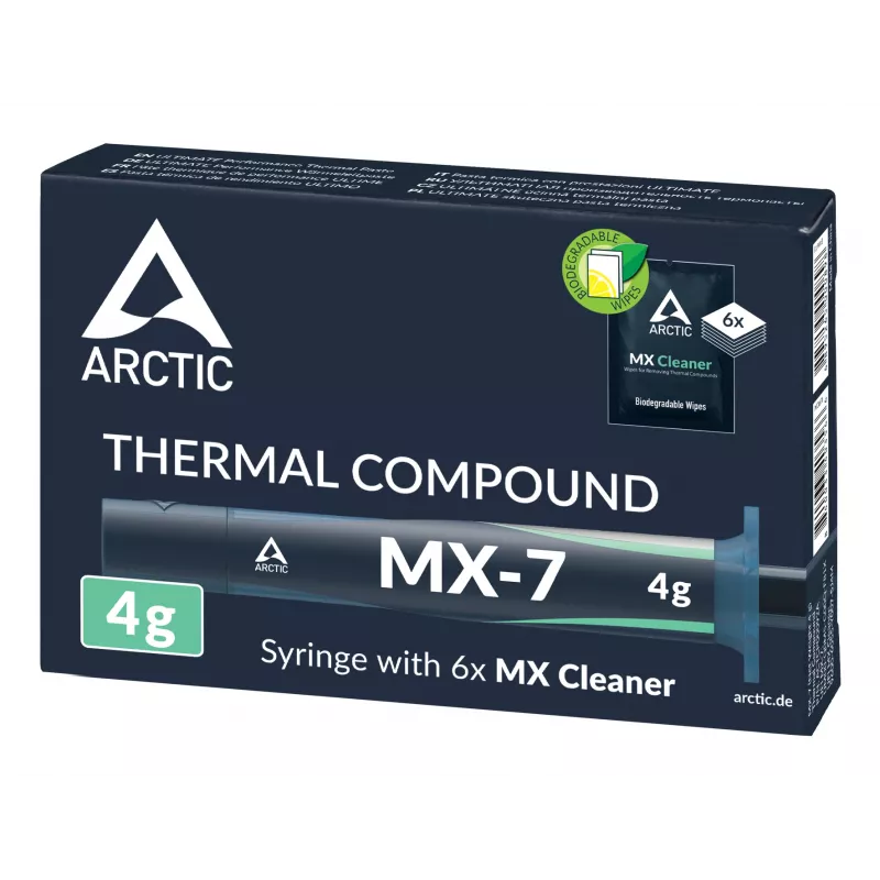Termopasta Arctic MX-7 siltuma izkliedētāja maisījums, augstas veiktspējas termiskās saskarnes materiāls