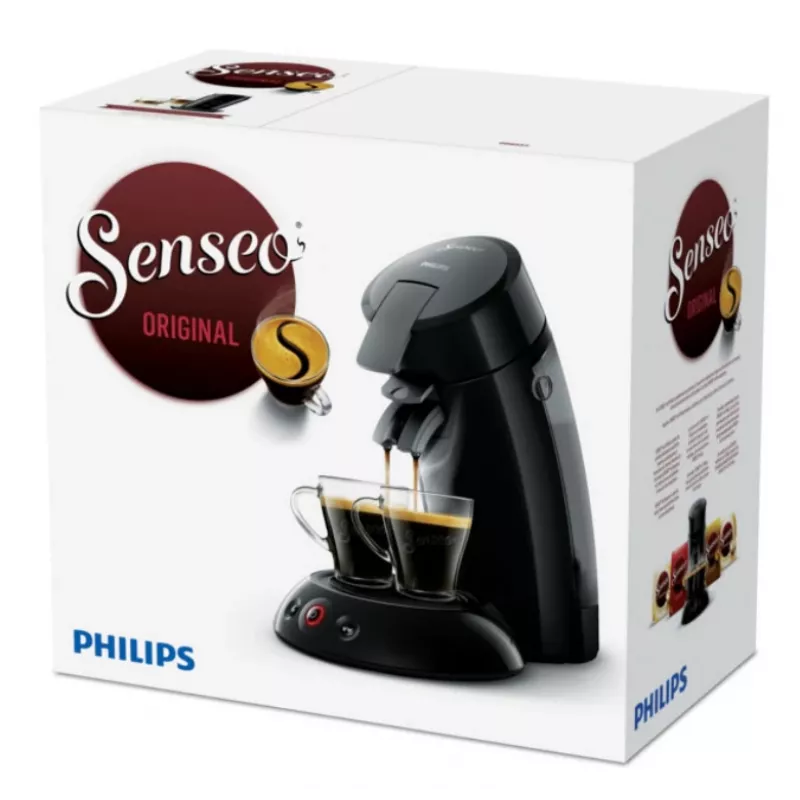 Kafijas automāts, izmantojot kafijas pākstis, Philips Senseo HD6553/67 0.7L 2 krūzes 1450W Melns