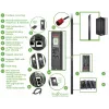 APC APDU9981EU3 jaudas sadales bloks (PDU) 24 maiņstrāvas ligzdu(-as) 0U melns