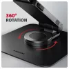 AXAGON STND-LRB klēpjdatora statīvs — alumīnija, 360° rotācija, 10 collu–17,3 collu ierīcēm, regulējams augstums līdz 26 cm, slīpums 0–180°, melns