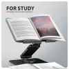 AXAGON STND-LRB klēpjdatora statīvs — alumīnija, 360° rotācija, 10 collu–17,3 collu ierīcēm, regulējams augstums līdz 26 cm, slīpums 0–180°, melns