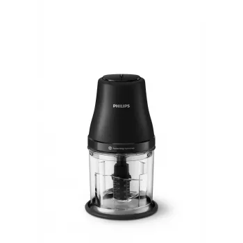 Elektriskais pārtikas smalcinātājs Philips HR1501/00 1 L 450 W Melns 5000 RPM plastmasas trauks nerūsējošā tērauda asmens 220-240V 50-60Hz