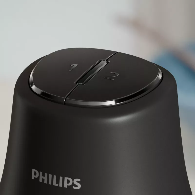 Elektriskais pārtikas smalcinātājs Philips HR1501/00 1 L 450 W Melns 5000 RPM plastmasas trauks nerūsējošā tērauda asmens 220-240V 50-60Hz