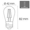 LED spuldze VISIONAL VS-B-20 1W 100 lm 3000K, energoefektivitātes klase F