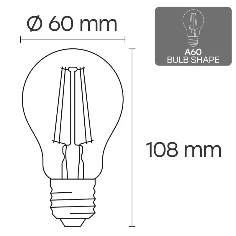 VISIONAL VS-B-10 LED spuldze, 6 W, 840 lm, 3000 K