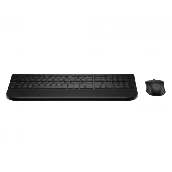 Tastatūras un peles komplekts HP Multi-device USB/Bluetooth PR585C ar plaukstu balstu, melns, iekļauta pele