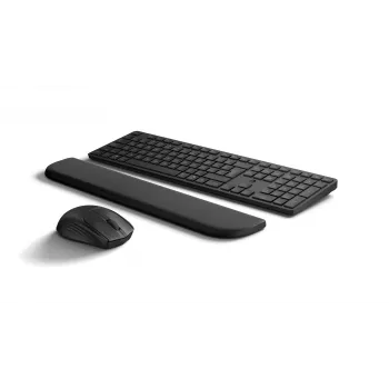 Tastatūras un peles komplekts HP Multi-device USB/Bluetooth PR585C ar plaukstu balstu, melns, iekļauta pele