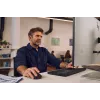 Tastatūras un peles komplekts HP Multi-device USB/Bluetooth PR585C ar plaukstu balstu, melns, iekļauta pele