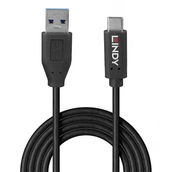 Lindy 36972 USB kabelis USB 3.2 Gen 2 (3.1 Gen 2) 1,5 m USB A USB C Melns
