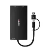 Lindy 43430 video kabeļa adapteris 0.11 m USB Type-C 2 x HDMI melns
