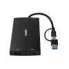 Lindy 43430 video kabeļa adapteris 0.11 m USB Type-C 2 x HDMI melns