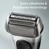 Elektriskais skuveklis BRAUN Series 8 8567cc System wet & dry ar uzlādes/tīrīšanas staciju