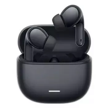 TWS ievietojamais austiņu komplekts Xiaomi REDMI Buds 8 Lite — Bluetooth, USB-C, 20–20000 Hz, 10 m diapazons, melns