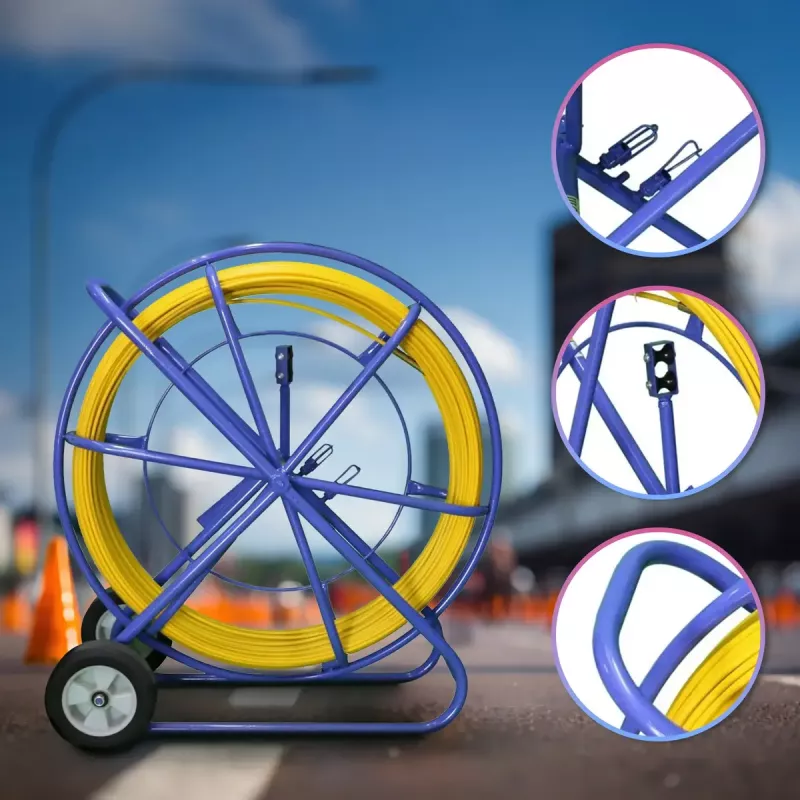 Extralink Pilot kabeļu ievilkšanas stienis, 8mm x 200m, stikla šķiedras FRP