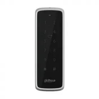 Piekļuves kontroles lasītājs DAHUA DHI-ASR2201D-B — 13,56 MHz, 9–15 V līdzstrāvas, 200 mA, 47,5×16×135 mm