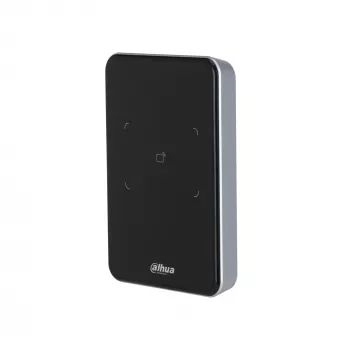 Piekļuves kontroles lasītājs DAHUA ASR2100A — pamata lasītājs, 12 V līdzstrāva, 1,7 W, 123×86×15 mm, melns