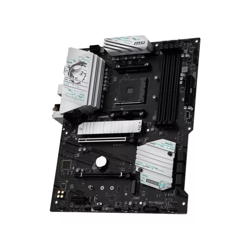Mātesplate MSI B550 GAMING WIFI ATX — AMD B550, Socket AM4, DDR4, 4 DIMM, 128 GB, Wi‑Fi 5, Gigabit LAN