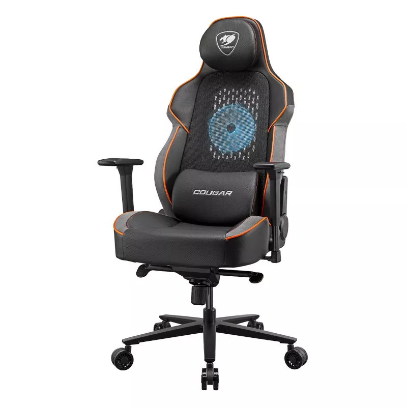 Spēļu krēsls COUGAR Gaming NxSys Aero Cietais sēdeklis Melns/Oranžs