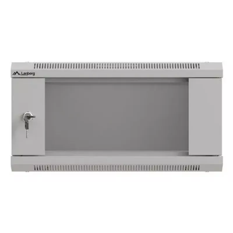 Pie sienas stiprināms rack skapis LANBERG WF03-5304-10S, 4U, 60 kg, pelēks, 281x540x350 mm