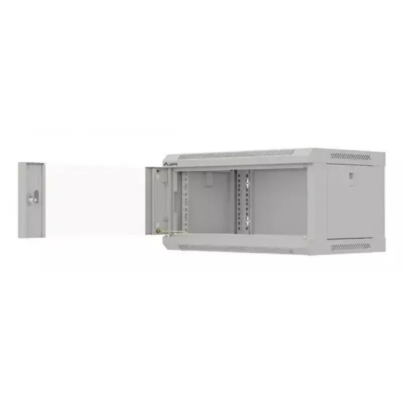 Pie sienas stiprināms rack skapis LANBERG WF03-5304-10S, 4U, 60 kg, pelēks, 281x540x350 mm