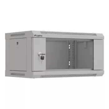 Pie sienas stiprināms rack skapis LANBERG WF03-5304-10S, 4U, 60 kg, pelēks, 281x540x350 mm