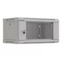 Pie sienas stiprināms rack skapis LANBERG WF03-5304-10S, 4U, 60 kg, pelēks, 281x540x350 mm