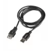 LANBERG USB-A uz USB-A kabelis 2.0, tēviņš pret mātīti, 1,8 m, melns