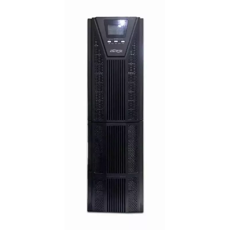 Nepārtrauktas barošanas avots UPS Gembird EG-UPSO-6000 dubultās pārveidošanas tiešsaistes 6 kVA 6000 W 6 maiņstrāvas kontaktligzdas VRLA akumulators LCD melns tornis