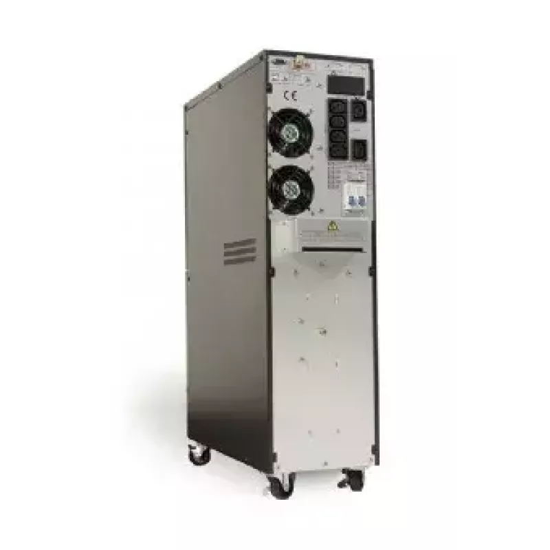 Nepārtrauktas barošanas avots UPS Gembird EG-UPSO-6000 dubultās pārveidošanas tiešsaistes 6 kVA 6000 W 6 maiņstrāvas kontaktligzdas VRLA akumulators LCD melns tornis