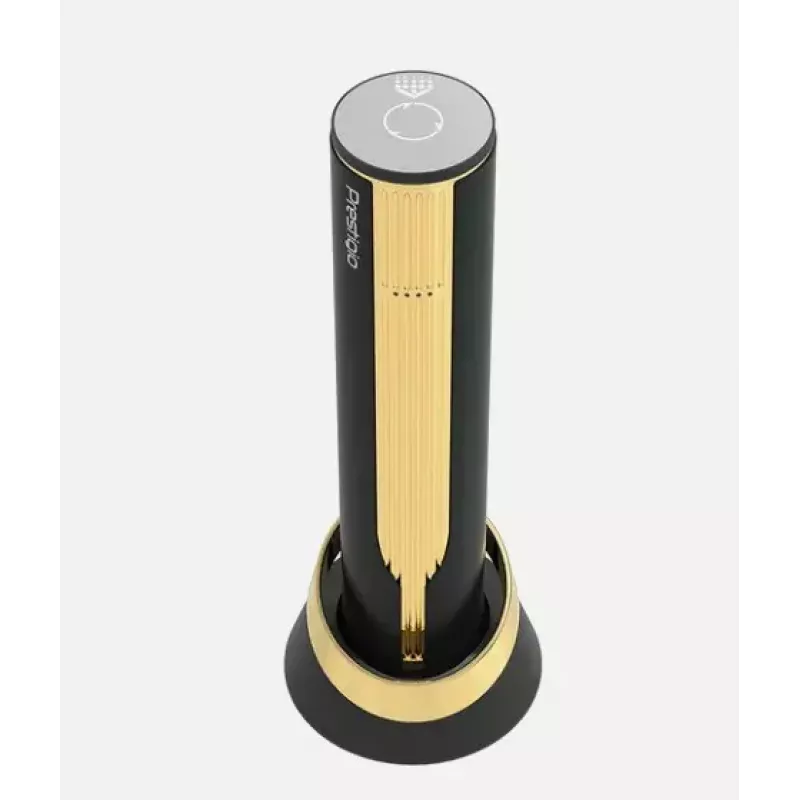 Elektriskais vīna attaisāmais Prestigio PWO104GD, melns/zelts, augstums 228 mm, svars 350 g