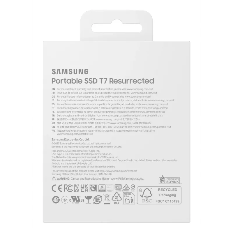 Samsung MU-PD2T0G/WW ārējais cietvielu disks 2 TB USB Type-C 3.2 Gen 2 (3.1 Gen 2) Sudraba
