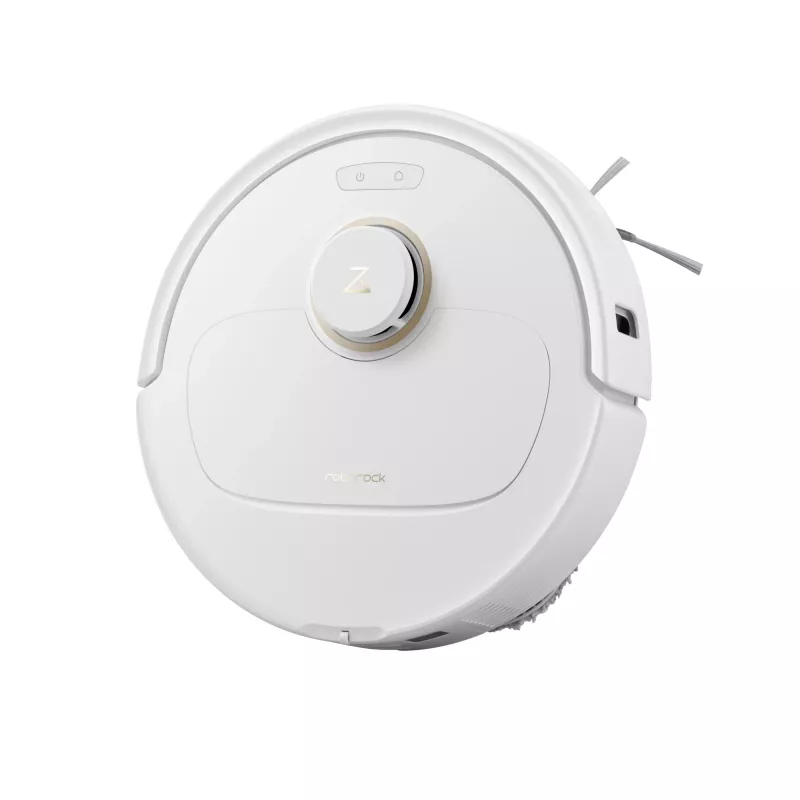 Robota putekļsūcējs Roborock Qrevo C Pro — balts, 0,325 l putekļu tvertne, 180 min darbības laiks, litija jonu akumulators 5200 mAh, apaļa forma