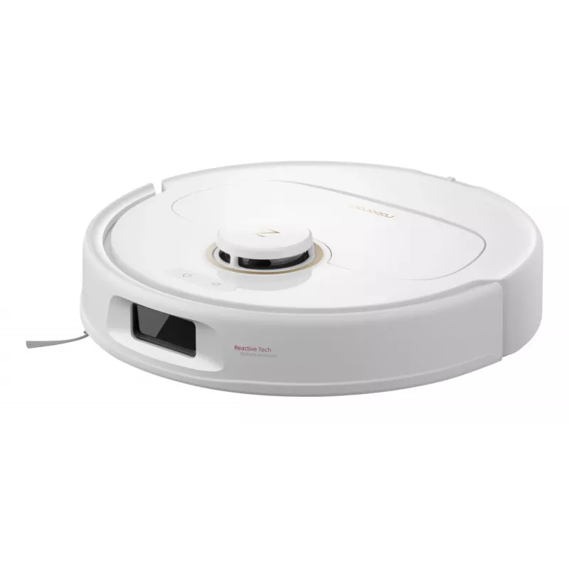 Robota putekļsūcējs Roborock Qrevo C Pro — balts, 0,325 l putekļu tvertne, 180 min darbības laiks, litija jonu akumulators 5200 mAh, apaļa forma