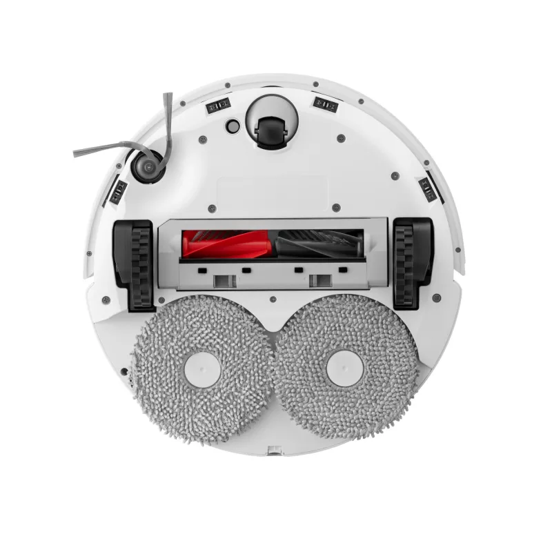 Robota putekļsūcējs Roborock Qrevo C Pro — balts, 0,325 l putekļu tvertne, 180 min darbības laiks, litija jonu akumulators 5200 mAh, apaļa forma
