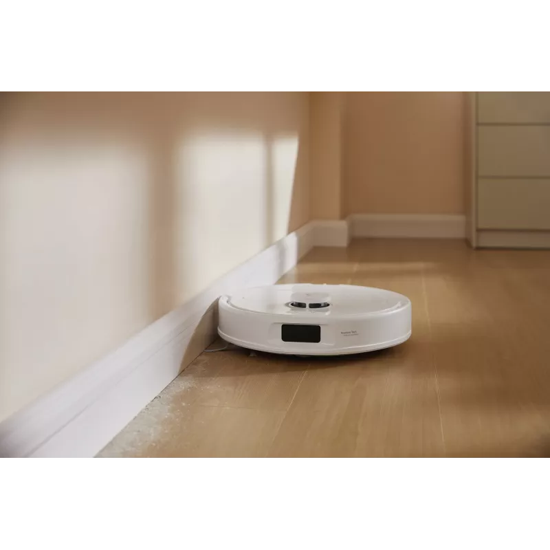 Robota putekļsūcējs Roborock Qrevo C Pro — balts, 0,325 l putekļu tvertne, 180 min darbības laiks, litija jonu akumulators 5200 mAh, apaļa forma