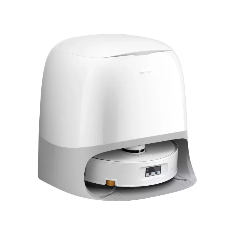 Roborock robotu putekļsūcējs Qrevo Curv 2 Flow — putekļu maiss, 0,325 L, Li‑Ion 5200 mAh, 240 min, balts