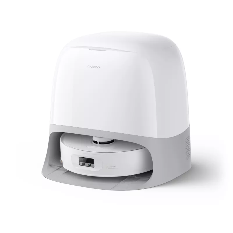 Roborock robotu putekļsūcējs Qrevo Curv 2 Flow — putekļu maiss, 0,325 L, Li‑Ion 5200 mAh, 240 min, balts
