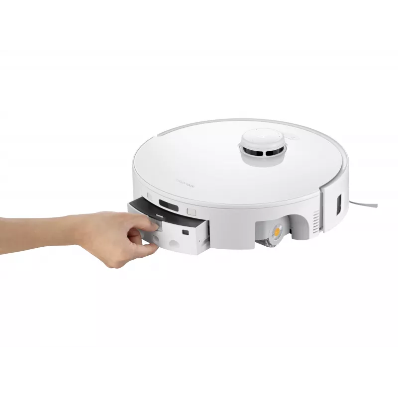 Roborock robotu putekļsūcējs Qrevo Curv 2 Flow — putekļu maiss, 0,325 L, Li‑Ion 5200 mAh, 240 min, balts