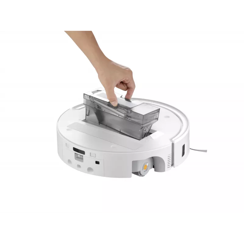 Roborock robotu putekļsūcējs Qrevo Curv 2 Flow — putekļu maiss, 0,325 L, Li‑Ion 5200 mAh, 240 min, balts