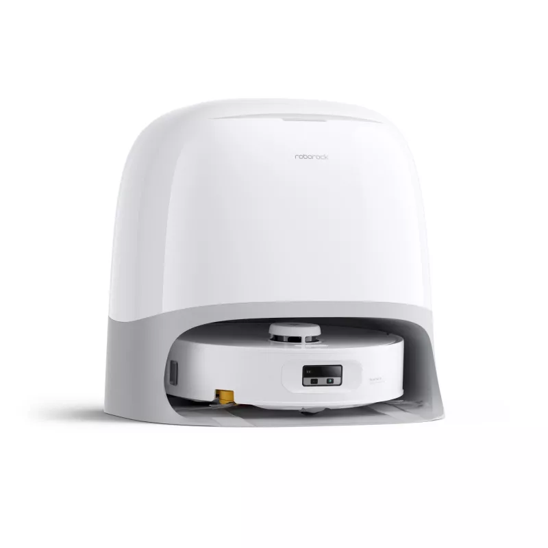 Roborock robotu putekļsūcējs Qrevo Curv 2 Flow — putekļu maiss, 0,325 L, Li‑Ion 5200 mAh, 240 min, balts