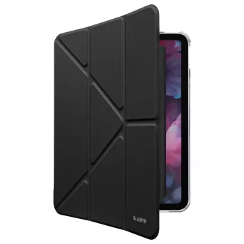 Folio statīva futrālis LAUT HUEX iPad Air 11 collas (2024) ar irbuļa slotu, saderīgs ar iPad Pro/Air 11 collu modeļiem