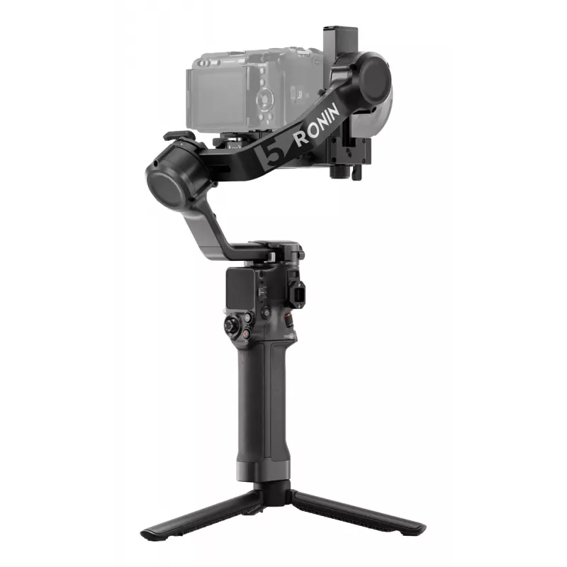 Rokas kameras stabilizators DJI RS 5 — alumīnijs, melns, 30 h darbības laiks, 1,46 kg