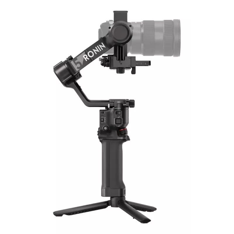 Rokas kameras stabilizators DJI RS 5 — alumīnijs, melns, 30 h darbības laiks, 1,46 kg