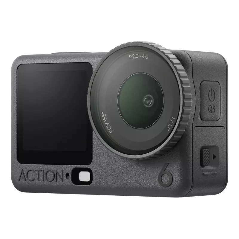 Action camera DJI Osmo Action 6 Standard Combo — 38 MP CMOS, 4K Ultra HD, 155° FOV, 2x digitālā tālummaiņa