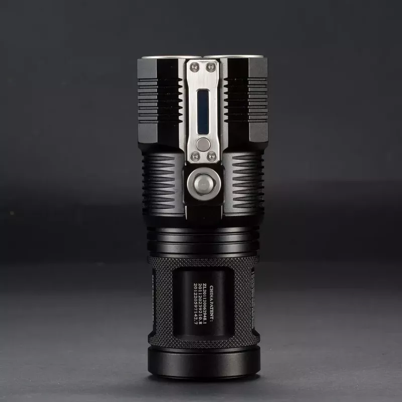 Rokas lukturītis Nitecore TM28, LED 4×, max 6000 lm, Li‑Ion, melns, 142 mm garums, 414 g
