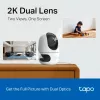 TP-Link Tapo C245D IP drošības kamera, 2304×1296, 3.1 mm objektīvs, 104.3° horiz., griestu/sienas stiprinājums, bezvadu, iekštelpām, balta