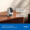 TP-Link Tapo C245D IP drošības kamera, 2304×1296, 3.1 mm objektīvs, 104.3° horiz., griestu/sienas stiprinājums, bezvadu, iekštelpām, balta