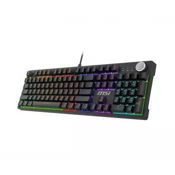 MSI FORGE GK320 RED tastatūra Spēlēm USB QWERTY US International Melna