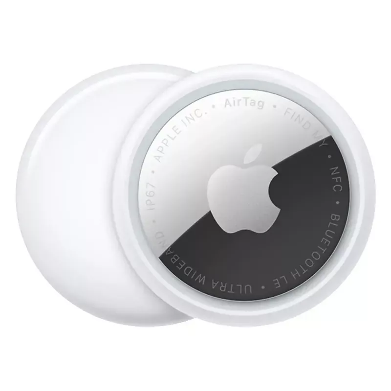 Personal Finder Apple AirTag Silver balta — 4-pack, CR2032 baterija, 11,8 g, Ø 31,9 mm